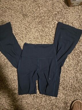 Navy Blue Flare Leggings